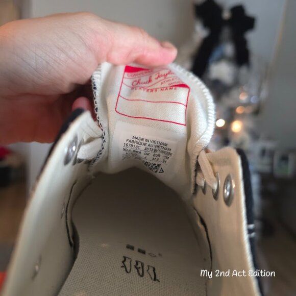 All Star Converse NIB Lo Chucks with Flames Size Mens 5 Womens 7 - Picture 8 of 14